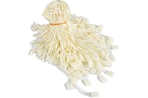 MGTECH 3000Pcs 7 Inch Hang Tag Strings, Retail Price Hang Tag String Fasteners, Yellow