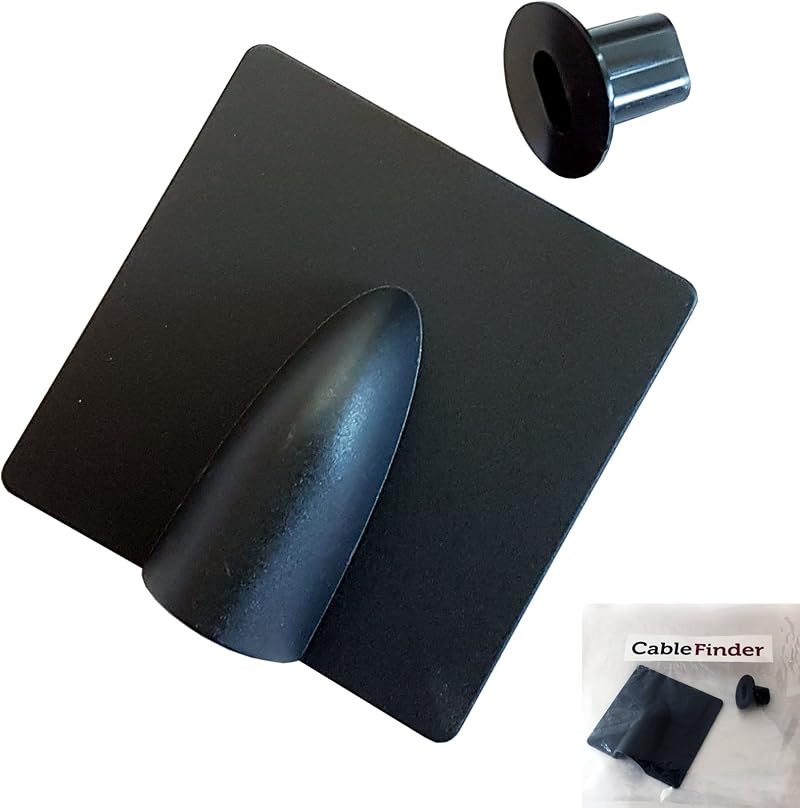 Loops 8mm Black Cable Hole Cover Kit RG6 Coaxial Satellite Brick Buster Grommet