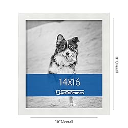 ArtToFrames 14x16 Inch White Picture Frame, This