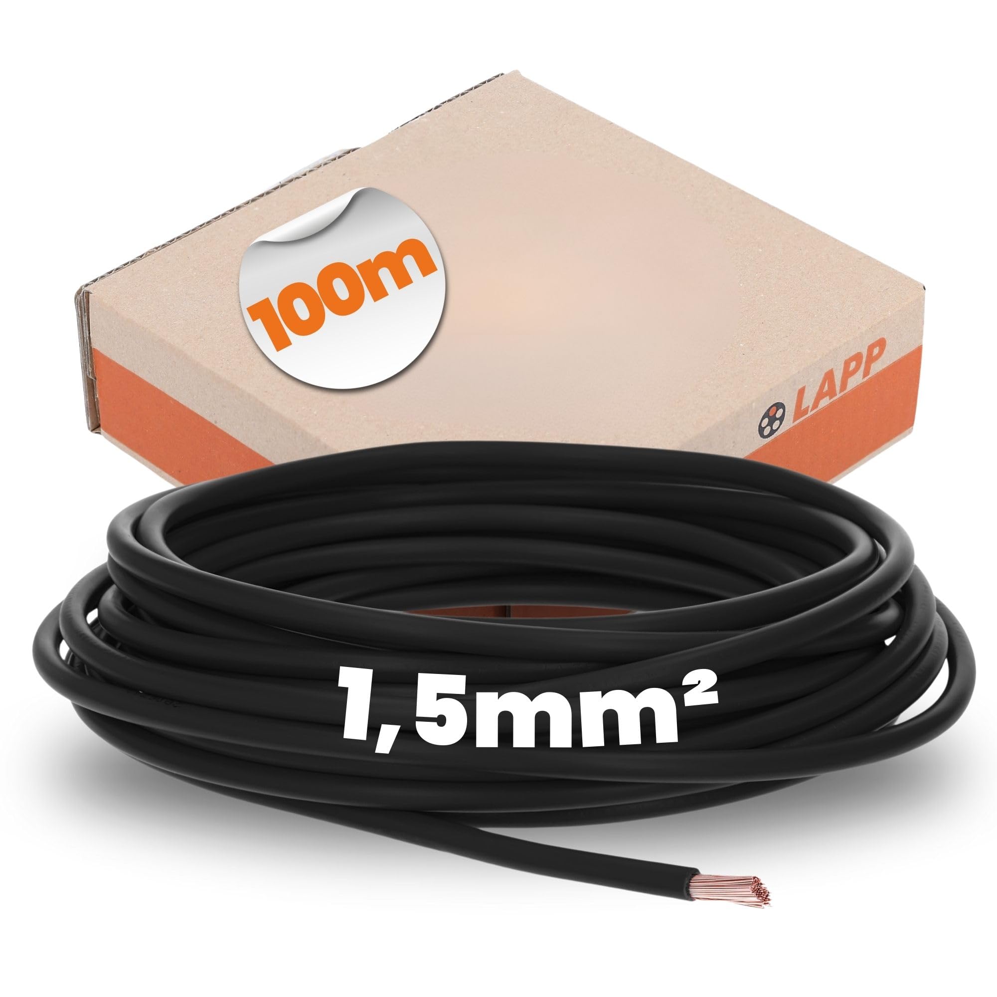 Lapp Wiring Wire H07V-K 4520011-100 1 x 1.50 mm² 100 m Black