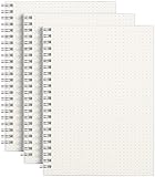 AHGXG Dotted Journals Spiral Notebook 3 Pack, A5