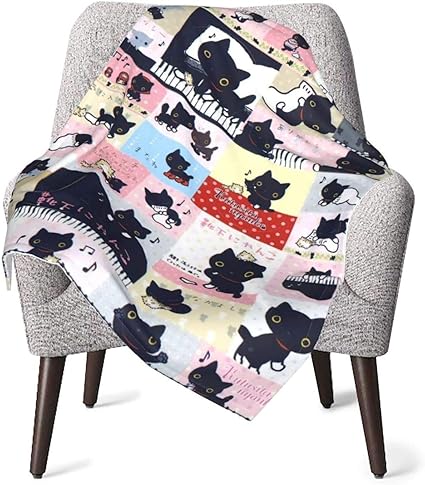 Amazon 毛布 靴下にゃんこ ブランケット ひざ掛け ハーフケット ミニブランケット ひざかけ 肩掛け コンパクト 洗える アニメ キャラクター アウトドア 子供 １０１ ７６cm 並行輸入品 ひざ掛け ハーフケット オンライン通販