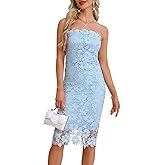Cololura Women Elegant Floral Lace Sexy Off Shoulder Evening Gown Party Cocktail Bodycon Midi Dress