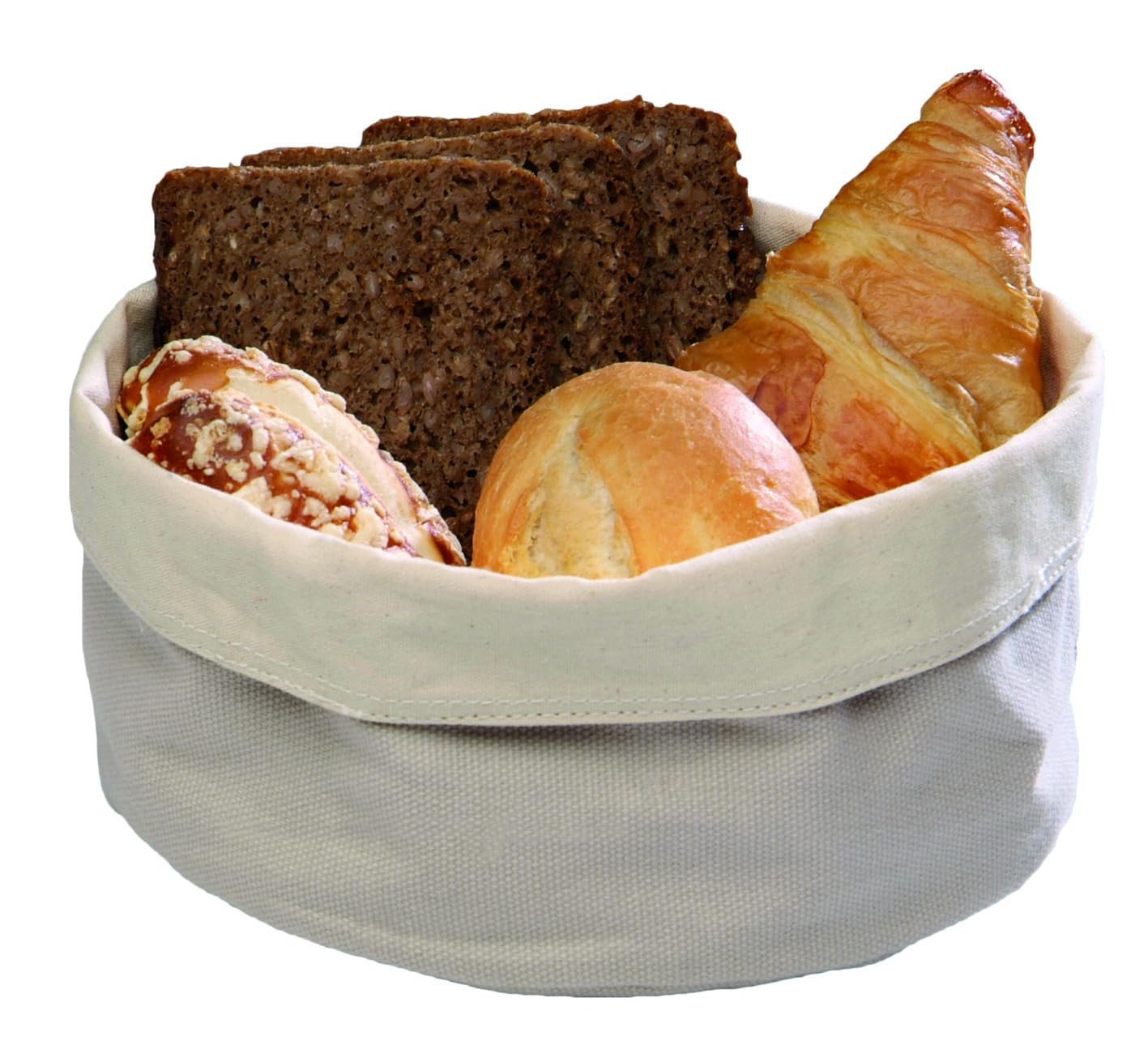 APS 2556 GF191 Round Canvas Bag, Brown, 80(H)x 170(Ø)mm