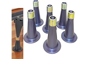 ELEPFEET 6PCS Heavy Duty Bed Frame Legs. Plastic Replacement Bed Frame Feet to Replace Wheels. Easy to Install, Prevent Sliding & Protect Floor