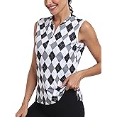 Golf Polo Shirts for Women Slim Fit Woman Sleeveless Sports Shirts Quick Dry Athletic Tank Tops for Tennis Work
