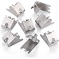 Hotop 8 Pieces 920158 Refrigerator Shelf Clips Freezer Cooler Shelf Support Commercial Replacement Rack Clips Buckles for Fridge Parts