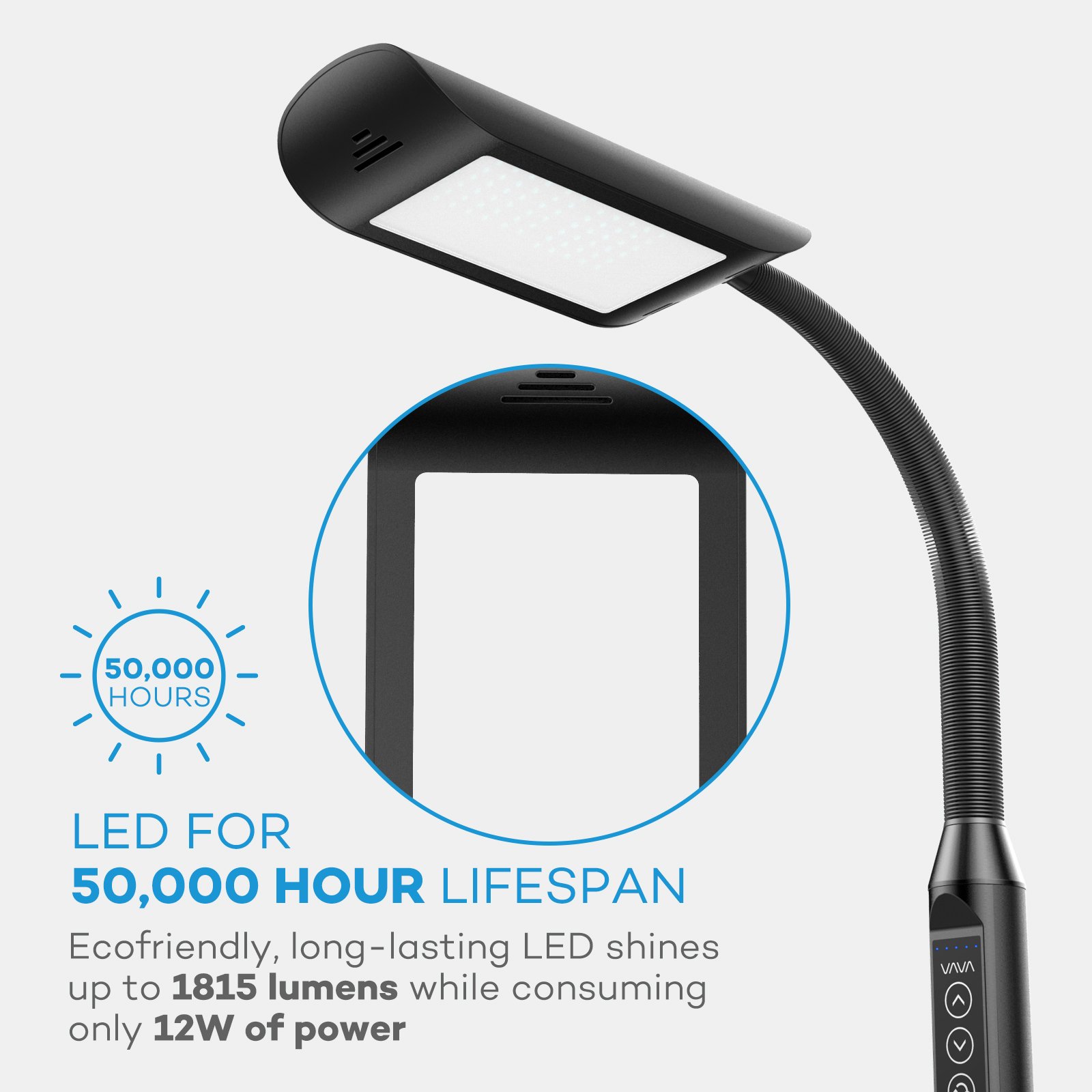 Floor Lamps, VAVA Dimmable LED Reading Lamp for Living Room, 1815