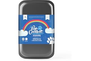 Pet Memory Shop Caring Series Pet Casket| Pet Burial Box for Dogs, Cats, and Animals | Provides Dignified, Loving Pet Memorial| Safe and Durable | Ideal as Pet Loss Gift - (Large, Black)