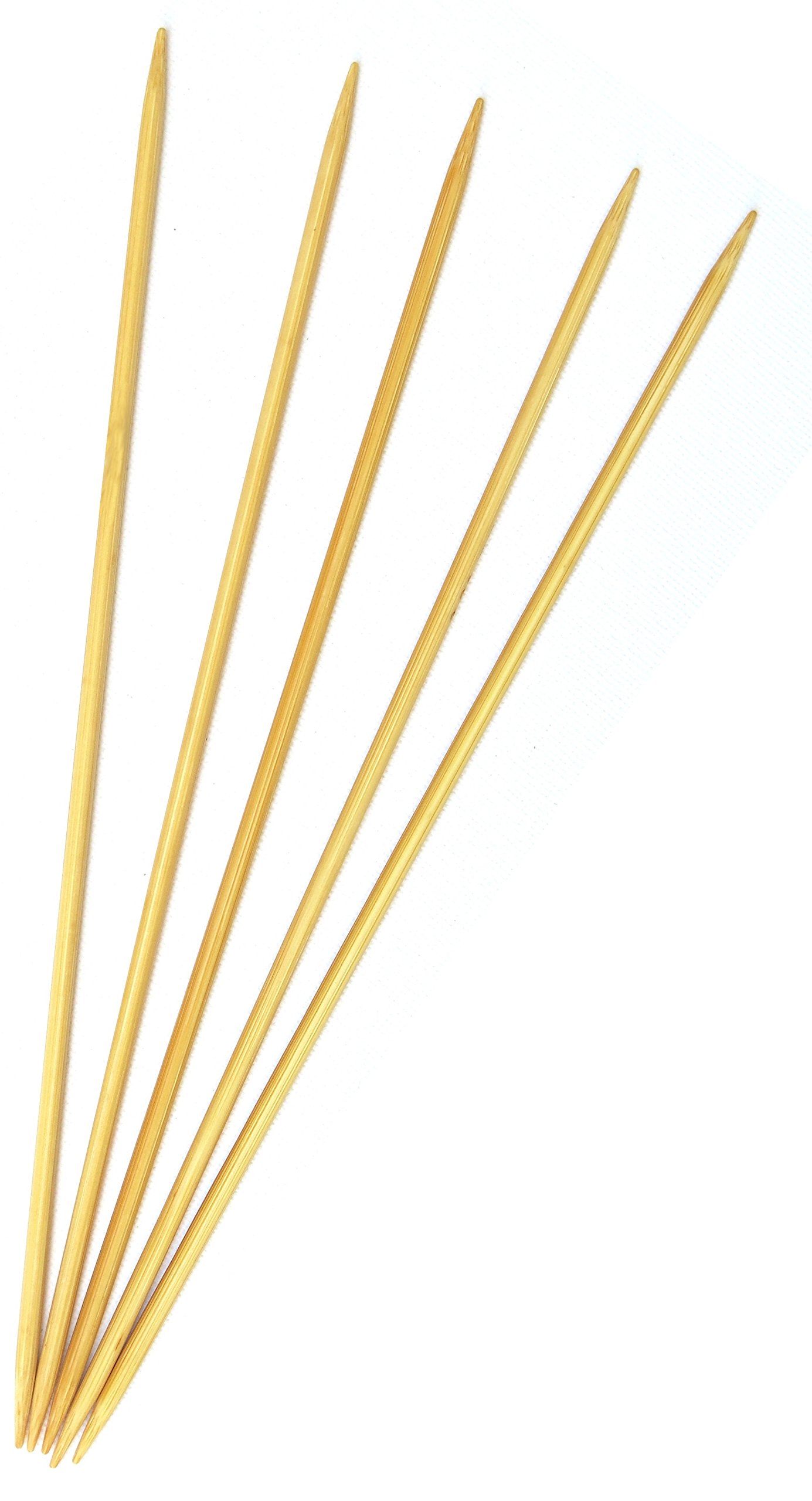 15cm (6'') x 3mm Double Point Bamboo Knitting Needles 5pcs