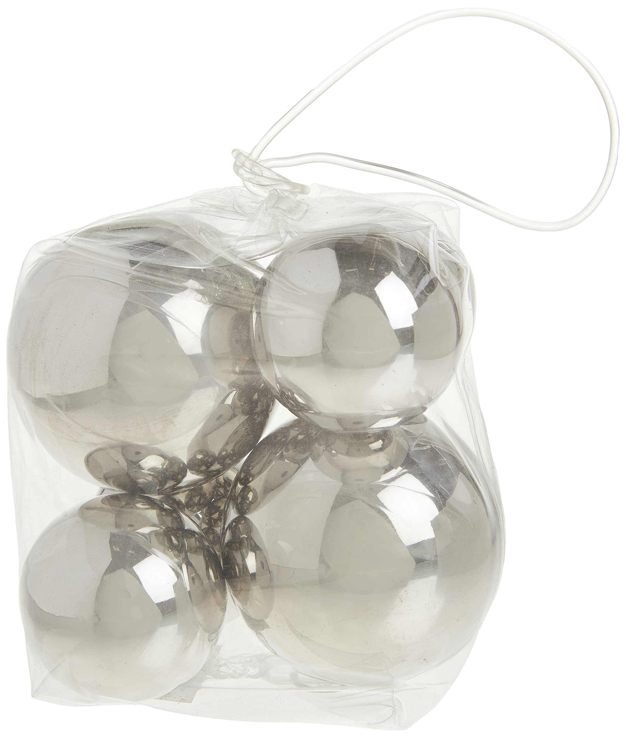 Abbott Collection Assorted Stainless Steel Decorative Balls (Set of 6)