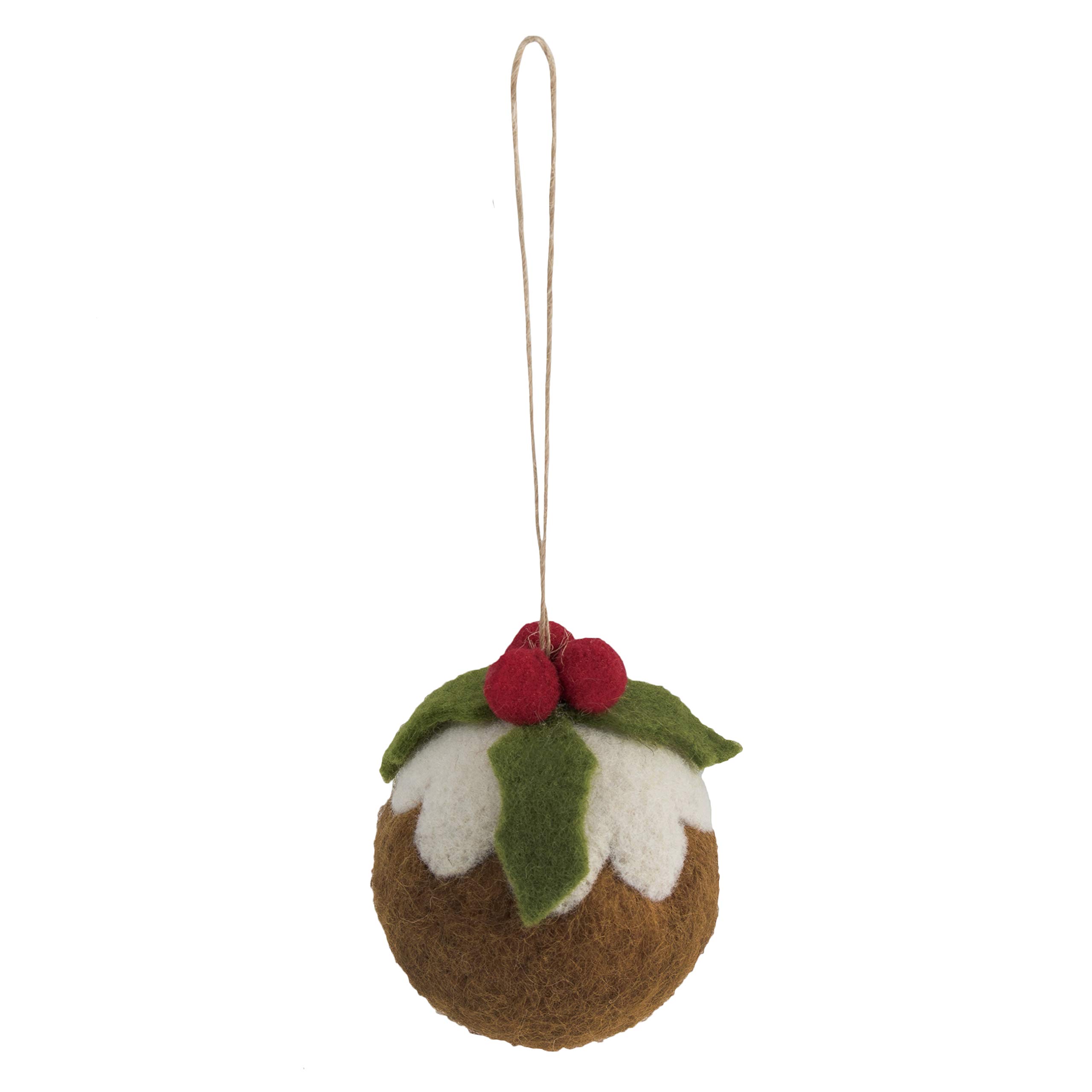 Trimits Christmas Needle Felting Craft Kit, Christmas Pudding, 8 x 9cm