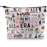 GJTIM Musical Gift Theatre Bag In My Musical Era Musical Theatre Gift Musical Zipper Pouch Makeup Bag (BWayEra Bag)