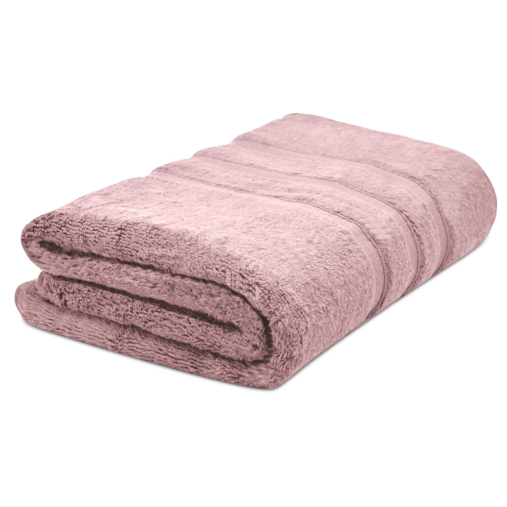 Towelogy® Premium Quick Dry Bath Sheets Oeko-Tex Certified Ecofriendly 100% Cotton Zero Twist Large Bath Towels Highly Absorbent Fade & Tear Resistant 90cmx140cm (Blush Pink, 1)