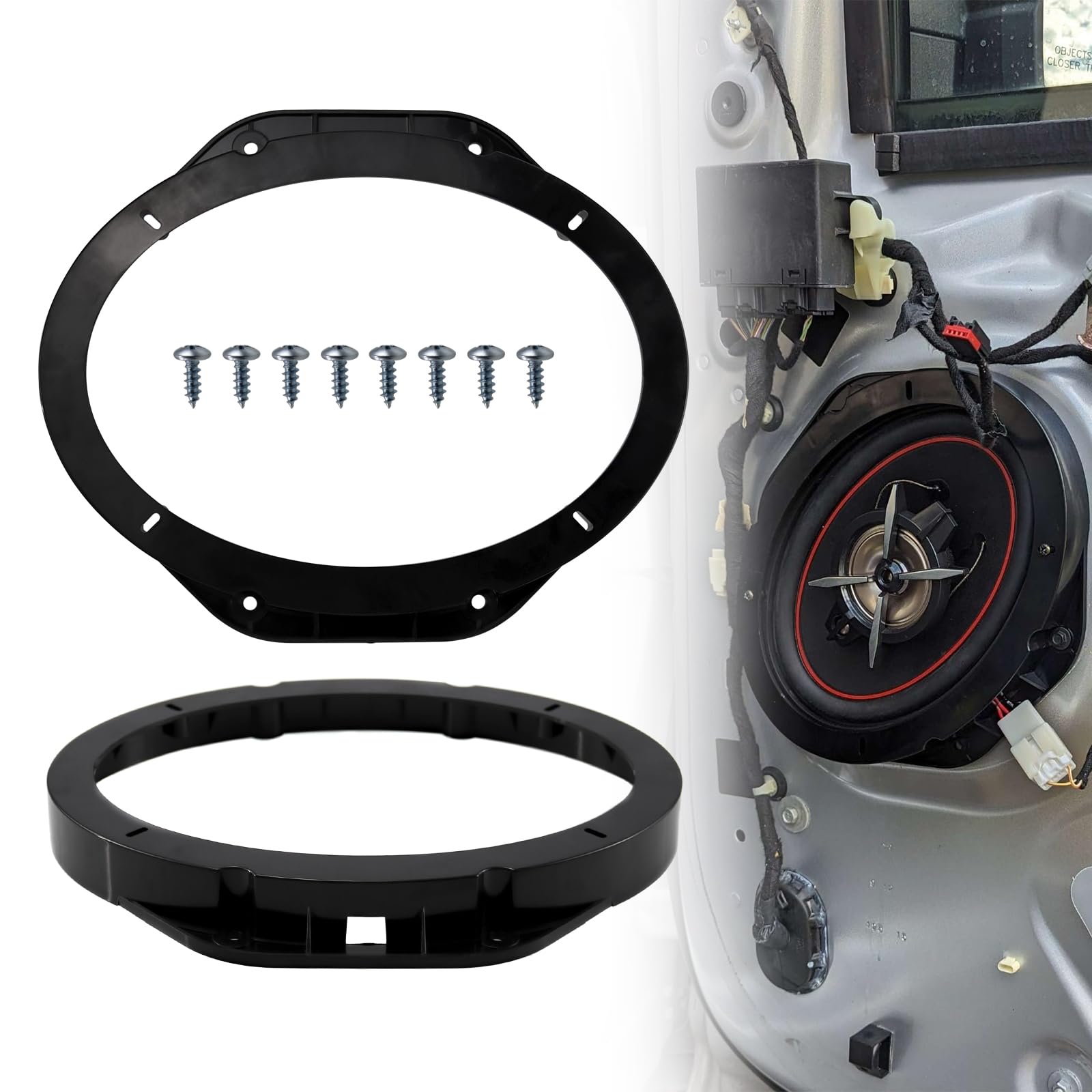 RYANSTAR RACING 2pcs 6"x9" Speaker Adapter Plates Compatible with Ford