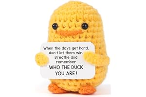 MBL Christmas Stocking Stuffers for Women - Emotional Positive Inspirational Support Small Funny Gag Crochet Duck Pickle Birthday Xmas for Men for Coworker Boss Colleges Her Him Friend