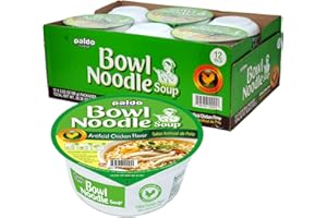 Paldo Fun & Yum Instant Cup Noodle Soup Bowl with Chicken Flavored Broth, Pack of 12, Best Oriental Style Korean Ramyun, Most Loved Korean Noodles, 팔도 닭개장 사발면 86g (3.03 oz) x 12