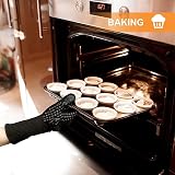 Primajor BBQ Gloves 1472℉ Heat Resistant Oven Mitts with Fingers view 7
