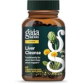 Gaia Herbs Liver Cleanse, 60 Vegan Capsules, 30 Servings | Liver Health Support Herbal Supplement with Milk Thistle, Burdock, Turmeric, Dandelion &amp; More*