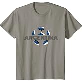 Argentina World Cup Football Retro Ball Outline Kids T-Shirt