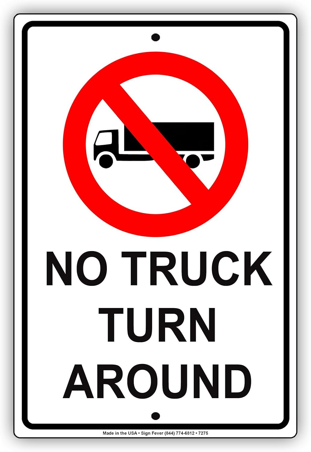 Business & Industrial NO SEMI TRUCKS 12"x18" Aluminum Sign NO PARKING SIGN Made in the USA