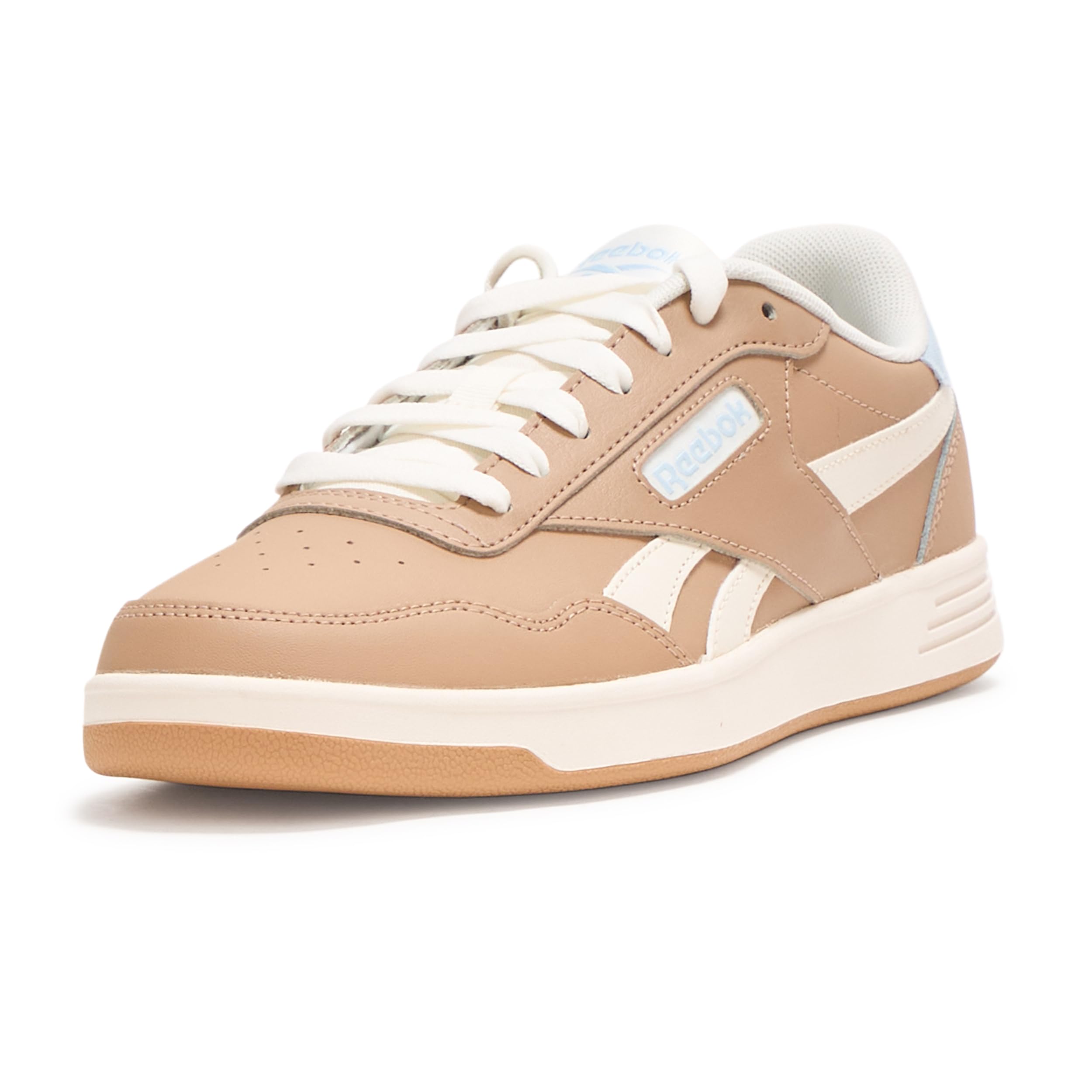 Reebok Unisex Court Advance Sneaker, Earth/Chalk/Y2k Blue, 9 Women/ 7.5 Men Image