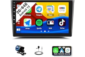 SIXWIN Android Car Stereo for Mazda CX-9 2007-2015 with Wireless CarPlay Android Auto Mirror Link 2G+64G 9 Inch Touchscreen Bluetooth GPS Navigation WiFi FM Backup Camera MIC