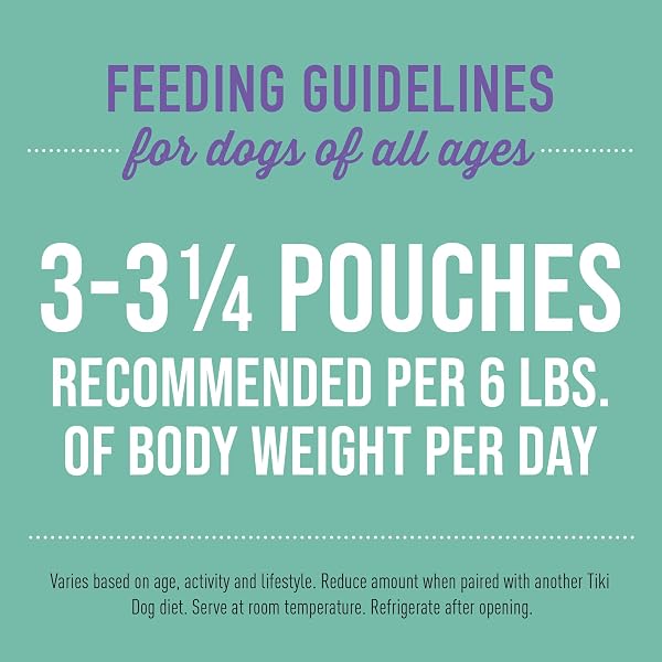 TIKI DOG ALOHA PETITES, VARIETY PACK, NUTRIENT DENSE MEAT, WET DOG FOOD FOR SMALL BREED DOGS AND ALL LIFE STAGES, 3 OZ. POUCH, PACK OF 12