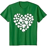 Shamrock Heart Girls St Patricks Day Toddler Irish Baby Cute T-Shirt