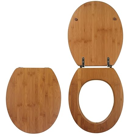 Wirquin 20719732 WC Deckel, Casual Line Bamboo Bambus, Natur