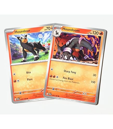 Amazon.com: Houndoom ex 134/197 Double Rare - Obsidian Flames - Pokemon  Evolution 4 Card Lot