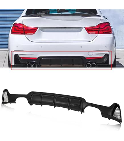 Amazon.com: Rear Diffuser fits BMW 4 Series F32 F33 F36 M Sport