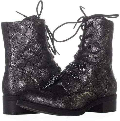 pewter combat boots