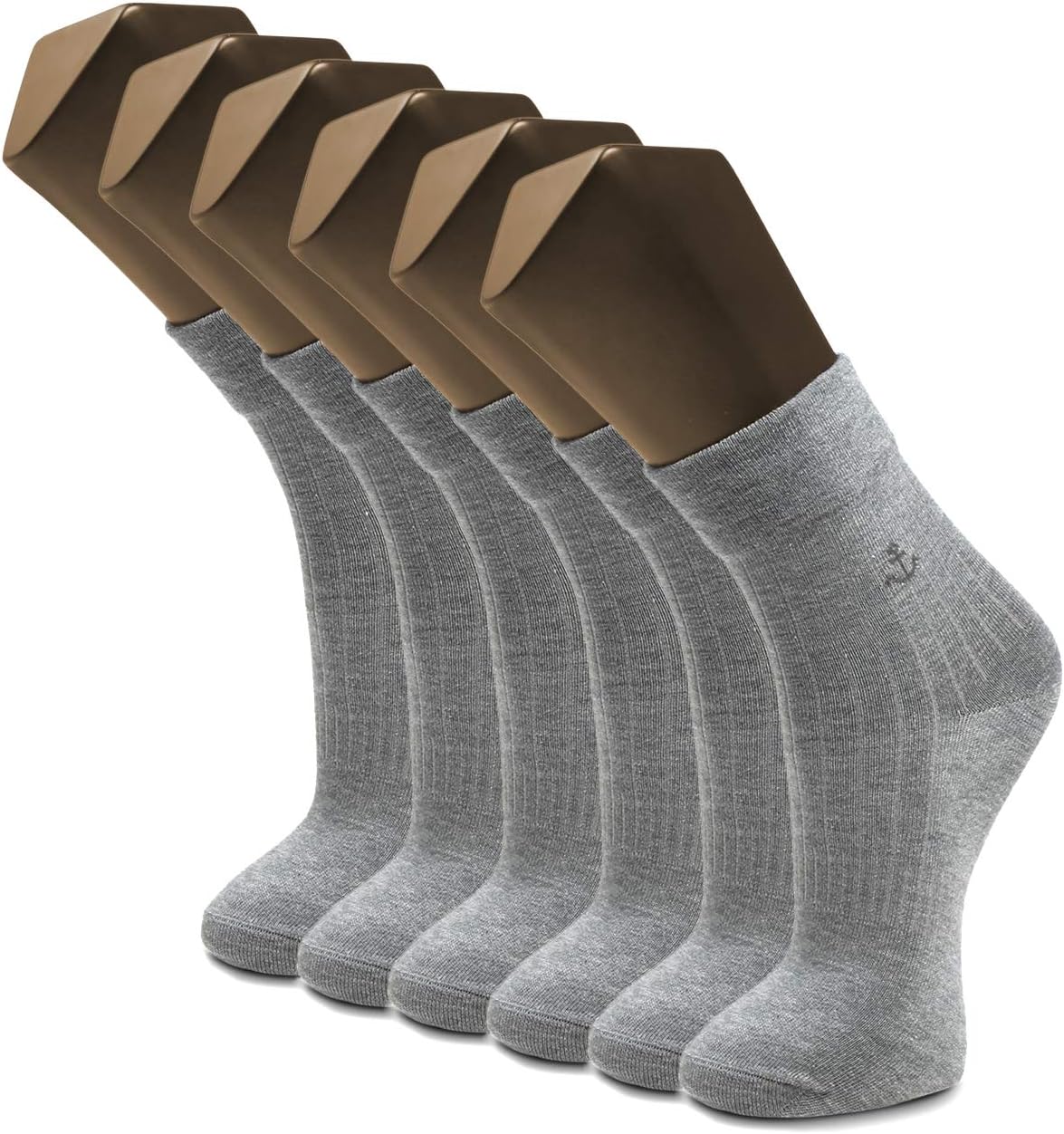 Diabetic Socks for Men 6 Pairs Extra Wide NonBinding Crew