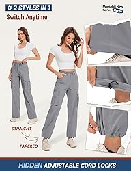Moosehill Cargo Hiking Pants Women High Waisted