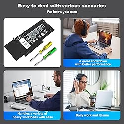 68Wh GJKNX Laptop Battery Replacement for Dell