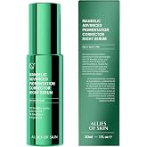 Allies of Skin Mandelic Pigmentation Corrector Night Serum, 1 Fl Oz | Visibly Brightens &amp; Evens Skin Tone, Fades Appearance Of Dark Spots, Visibly Refines Pores | Niacinamide