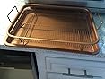 Copper Chef Crisper – Teglia Da Forno Antiaderente Con Cestello Rialzato, 2 Pezzi (30x25cm E 28x23cm), Per Patatine Croccanti