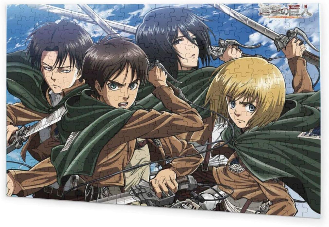 Amazon Co Jp 進撃の巨人 ジグソーパズル アニメ 300ピース 大人用 子供用 木製 チャレンジングファミリーゲーム ホーム キッチン