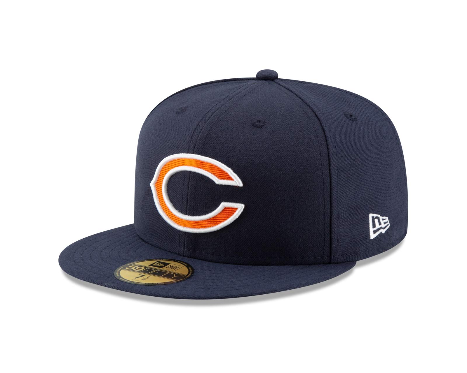 adidas Men 59Fifty Chicago Bears Cap Men's Cap - Blue, 7 1/8