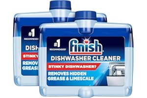 Finish Dishwasher Cleaner, Deep Cleans and Fights Odours, Hygienically deep cleans hidden Grease & Limescales, Pack of 2, 500