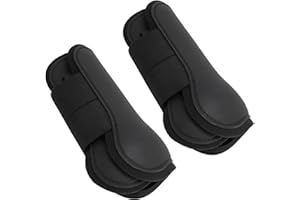 Horse Tendon Boots, Horse Leg Boots Open Front Easy to Wear Multifunction 1 Pair TPU SBR for Turnout