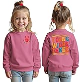 GLIGLITTR Young Wild and Three Sweatshirt Toddler Boy Girl 3rd Birthday Outfit 3 Year Old Third Bday Party Long Sleeve Shirts