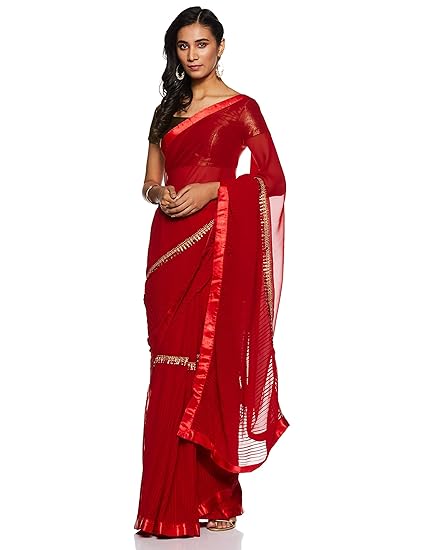 Womanista georgette with blouse piece Saree