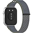 Chofit Elastic Watch Band Compatible with Huawei Watch Fit 3/Fit 4/Fit 4 Pro Bands,Breathable Nylon Loop stretchy Adjustable Strap Replacement Wristbands