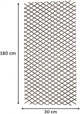Garden Mile Expanding Outdoor Wooden Willow Trellis 180cm x 60cm view 2