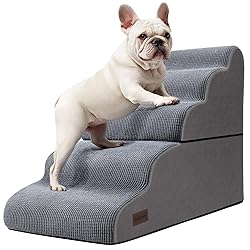 Dog Stairs and Ramp for High Bed, 5-Step Dog Steps