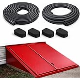 Basement Door Seal Kit for Bilco &amp; Gordon &ndash; Replacement Weatherstrip Set with U-Shaped Gasket, Bulb Trim &amp; Cap Seal Pads, Fits Cellar Metal Doors