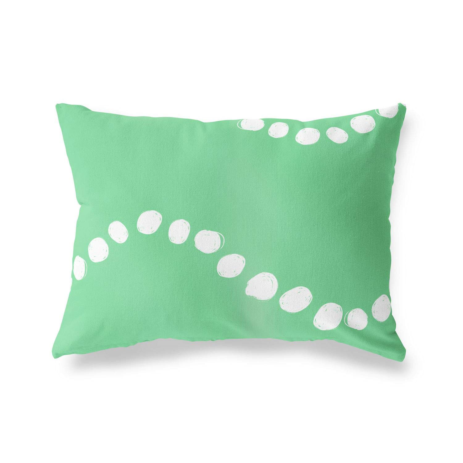 BonaMaison Decorative Cushion Cover, Petrol Green-White Throw Pillow Covers, Home Decorative Pillowcases for Livingroom, Sofa, Bedroom, Size: 45X60 Cm - Designed and Manufactured in Turkey
