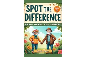 Spot the Difference - Brain Games for Seniors - Vol2 Large Print: Spring & Summer Seasons - Picture Puzzles for Memory Improv